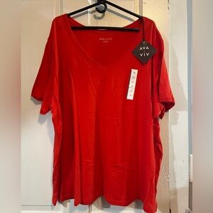 NWT Ava & Viv Basic Tee
